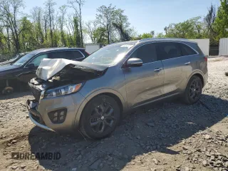 2016 Kia Sorento SXL z VIN 5XYPKDA16GG049070, wystawiony jako Copart lot #54397285 z przebiegiem 119 250 mil mil oraz Szkoda całkowita • Salvage title. Historia ofert i sprzedaży dostępna na DreamBid. Obrazek 1.