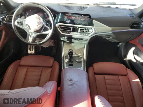 2022 BMW 4 Series M440i xDrive with VIN WBA13AW06NFM38130, listed as a Copart auction lot 82403874 with 49,302 mi miles and Salvage title. Bid and sale history available at DreamBid. Image 8.