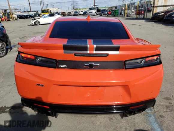 2018 Chevrolet Camaro 2LT with VIN 1G1FD1RSXJ0161054, listed as a Copart auction lot 43664293 with 24,817 mi miles. Bid and sale history available at carsss.com. Image 6.
