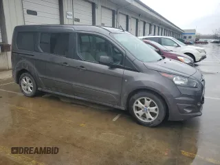 2015 Ford Transit Connect XLT with VIN NM0GE9F7XF1196358, listed as a Copart auction lot 51522205 with 198,102 mi miles and Salvage title. Bid and sale history available at DreamBid. Image 4.