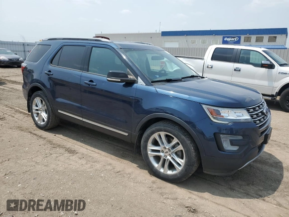 2017 Ford Explorer XLT with VIN 1FM5K8D81HGD16875, listed as a Copart auction lot 57215405 with 114,840 mi miles and Salvage title. Bid and sale history available at DreamBid. Image 4.