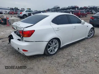 2007 Lexus IS 250 with VIN JTHBK262672043200, listed as a IAAI auction lot 42612618 with 139,241 mi miles and . Bid and sale history available at DreamBid. Image 4.