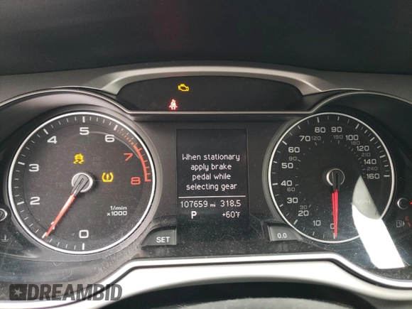 2016 Audi A4 Premium with VIN WAUAFAFL2GN013465, listed as a Copart auction lot 46416443 with 107,659 mi miles. Bid and sale history available at carsss.com. Image 9.