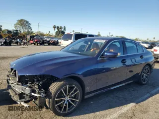 2019 BMW 3 Series 330i with VIN WBA5R1C5XKFH15134, listed as a Copart auction lot 49879055 with 16,605 mi miles and Salvage Title. Bid and sale history available at carsss.com. Image 1.