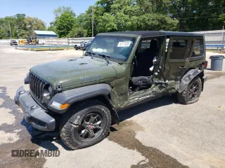 2021 Jeep Wrangler Unlimited Sport with VIN 1C4HJXDG3MW664439, listed as a Copart auction lot 52171635 with Not provided miles and Salvage title. Bid and sale history available at DreamBid. Image 1.