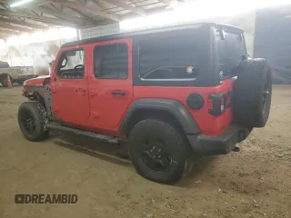 2020 Jeep Wrangler Unlimited Sport with VIN 1C4HJXDN5LW130646, listed as a Copart auction lot 88089985 with 66,244 mi miles and Salvage title. Bid and sale history available at DreamBid. Image 2.