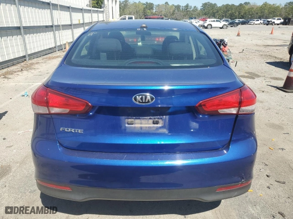 2017 Kia Forte LX with VIN 3KPFK4A70HE115109, listed as a Copart auction lot 50567615 with 124,460 mi miles and Salvage Title. Bid and sale history available at carsss.com. Image 6.