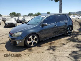 2013 Volkswagen Golf GTI Driver's Edition with VIN WVWHD7AJ3DW015246, listed as a Copart auction lot 62873975 with 185,373 mi miles and Salvage title. Bid and sale history available at DreamBid. Image 1.