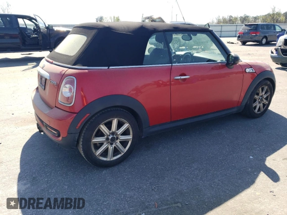 2013 MINI Convertible S с VIN WMWZP3C50DT297607, выставлен на аукционе Copart как лот 50459635 с пробегом 171 004 миль миль и Чистый • Clean title. История ставок и продаж доступна на DreamBid. Изображение 3.
