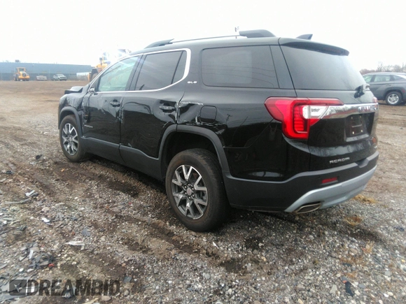 2021 GMC Acadia SLE with VIN 1GKKNRLS5MZ152101, listed as a IAAI auction lot 41132400 with Not Provided miles. Bid and sale history available at carsss.com. Image 3.