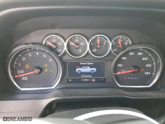 2019 Chevrolet Silverado 1500 LT with VIN 1GCRYDEK5KZ249264, listed as a Copart auction lot 48949605 with 117,894 mi miles and Salvage Title. Bid and sale history available at carsss.com. Image 9.