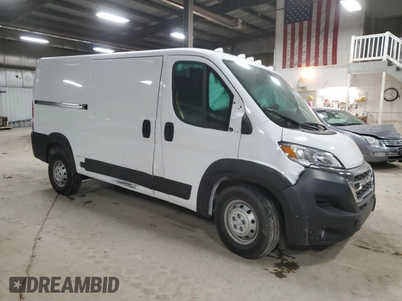 2023 Ram ProMaster Cargo with VIN 3C6LRVVGXPE551194, listed as a Copart auction lot 88544435 with Not Provided miles and Salvage Title. Bid and sale history available at DreamBid. Image 4.
