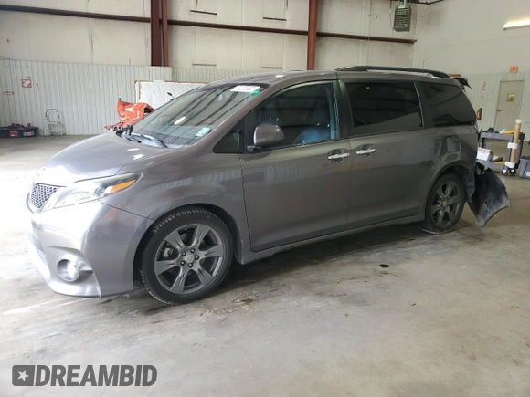 2017 Toyota Sienna SE with VIN 5TDXZ3DC4HS898217, listed as a Copart auction lot 81272463 with 143,748 mi miles and Salvage Title. Bid and sale history available at carsss.com. Image 1.