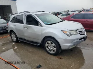 2009 Acura MDX Tech Pkg with VIN 2HNYD28629H515869, listed as a Copart auction lot 80549084 with 0 mi miles and Salvage Title. Bid and sale history available at carsss.com. Image 4.