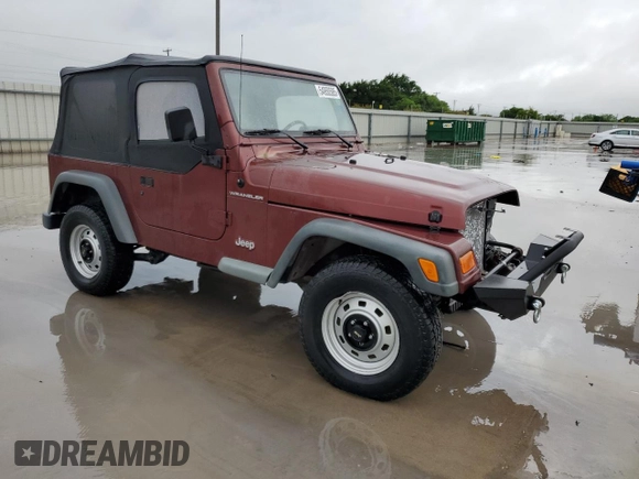 2001 Jeep Wrangler SE with VIN 1J4FA29P71P361442, listed as a Copart auction lot 54950585 with 169,653 mi miles and Clean Title. Bid and sale history available at carsss.com. Image 4.