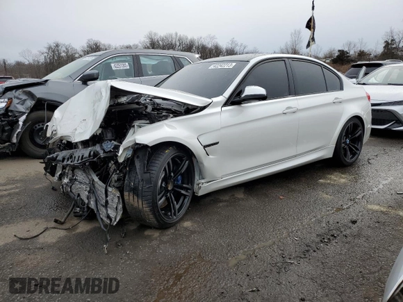2015 BMW M3 with VIN WBS3C9C54FP804889, listed as a Copart auction lot 42242213 with 53,164 mi miles. Bid and sale history available at carsss.com. Image 1.