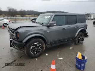 2024 Ford Bronco Outer Banks with VIN 1FMDE8BH9RLB27518, listed as a Copart auction lot 43116025 with 598 mi miles and Salvage Title. Bid and sale history available at DreamBid. Image 1.