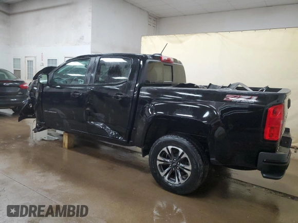 2021 Chevrolet Colorado 4WD Z71 with VIN 1GCGTDEN8M1158037, listed as a Copart auction lot 53803135 with 51,079 mi miles and Non repairable. Bid and sale history available at DreamBid. Image 2.