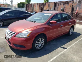 2014 Nissan Sentra S with VIN 3N1AB7AP1EY301475, listed as a Copart auction lot 54975935 with 121,603 mi miles and Clean Title. Bid and sale history available at DreamBid. Image 1.