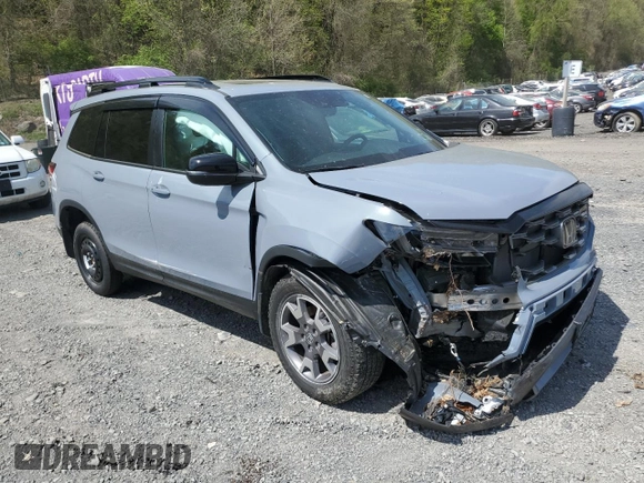 2023 Honda Passport TrailSport with VIN 5FNYF8H65PB040191, listed as a Copart auction lot 54735295 with Not provided miles and Salvage title. Bid and sale history available at DreamBid. Image 4.