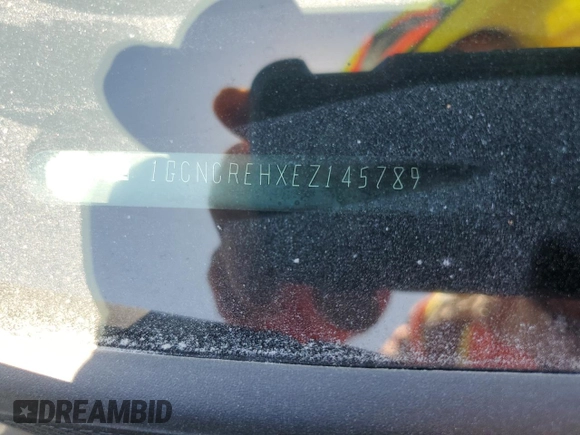2014 Chevrolet Silverado 1500 with VIN 1GCNCREHXEZ145789, listed as a Copart auction lot 49135155 with 57,274 mi miles and Salvage Title. Bid and sale history available at DreamBid. Image 12.