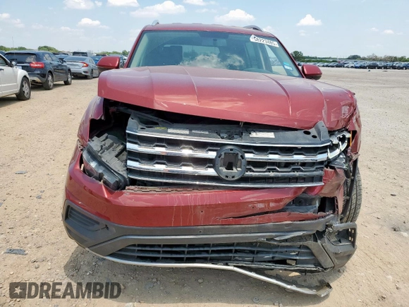 2018 Volkswagen Atlas S with VIN 1V2AP2CA9JC599351, listed as a Copart auction lot 58223485 with 69,527 mi miles and Salvage title. Bid and sale history available at DreamBid. Image 5.
