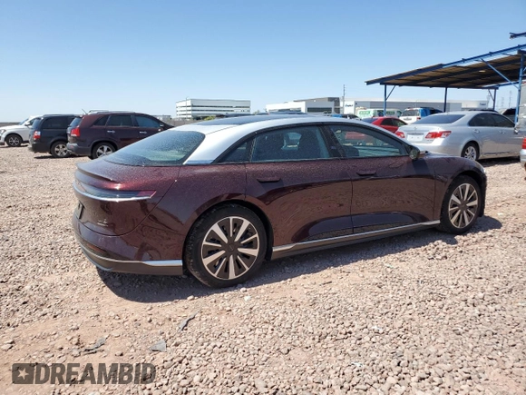 2022 Lucid Air Grand Touring with VIN 50EA1GBA3NA003973, listed as a Copart auction lot 52396715 with 58,351 mi miles and Salvage Title. Bid and sale history available at carsss.com. Image 3.