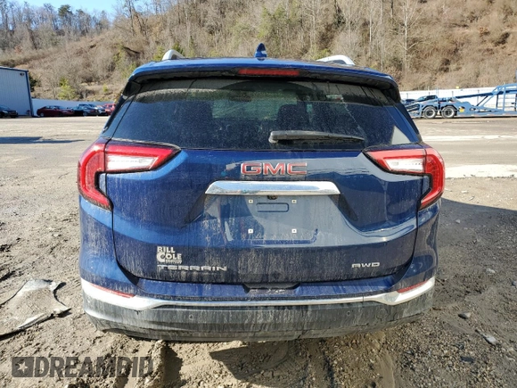 2022 GMC Terrain SLT with VIN 3GKALVEV3NL241417, listed as a Copart auction lot 45960495 with 47,808 mi miles and Salvage title. Bid and sale history available at DreamBid. Image 6.