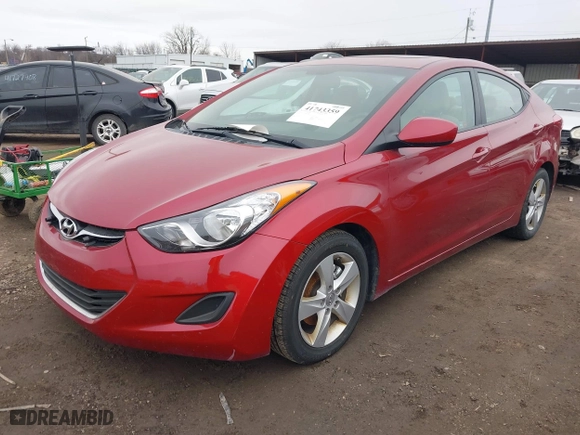 2011 Hyundai Elantra Ltd with VIN KMHDH4AE6BU141853, listed as a IAAI auction lot 41743359 with 128,676 mi miles. Bid and sale history available at carsss.com. Image 2.