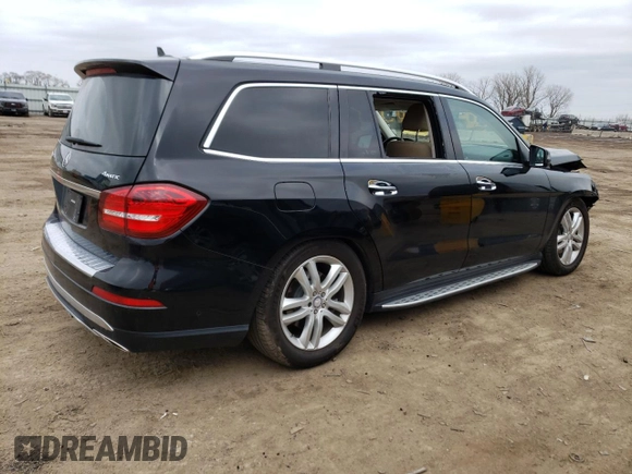 2017 Mercedes-Benz GLS with VIN 4JGDF6EE8HA848636, listed as a Copart auction lot 46735633 with 83,329 mi miles. Bid and sale history available at carsss.com. Image 3.