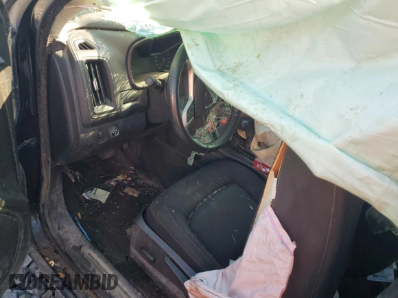 2015 GMC Canyon 2WD SLE z VIN 1GTH5BEA5F1190091, wystawiony jako Copart lot #59672204 z przebiegiem Nie podano mil oraz Szkoda całkowita • Salvage title. Historia ofert i sprzedaży dostępna na DreamBid. Obrazek 8.