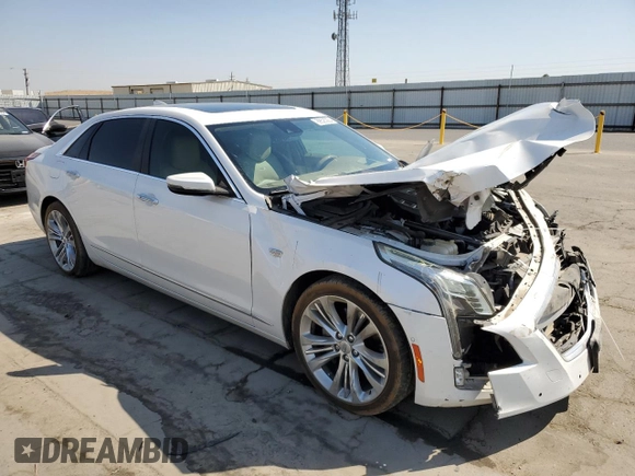 2017 Cadillac CT6 Platinum AWD with VIN 1G6KN5R60HU124243, listed as a Copart auction lot 69525924 with 95,601 mi miles and Salvage title. Bid and sale history available at DreamBid. Image 4.