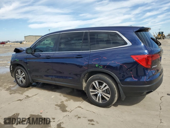 2016 Honda Pilot EX-L with VIN 5FNYF5H70GB038825, listed as a Copart auction lot 46482875 with 22,320 mi miles and Salvage Title. Bid and sale history available at DreamBid. Image 2.