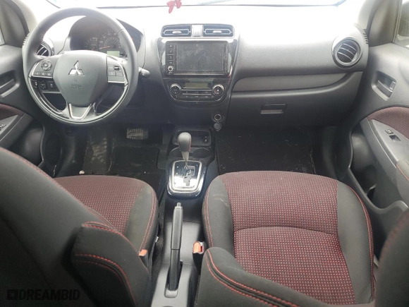 2024 Mitsubishi Mirage Black Edition with VIN ML32AWHJ3RH004647, listed as a Copart auction lot 47474325 with 30,252 mi miles and Salvage Title. Bid and sale history available at carsss.com. Image 8.