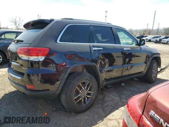2019 Jeep Grand Cherokee Limited with VIN 1C4RJFBG6KC582933, listed as a Copart auction lot 53847055 with 69,062 mi miles and Salvage title. Bid and sale history available at DreamBid. Image 3.