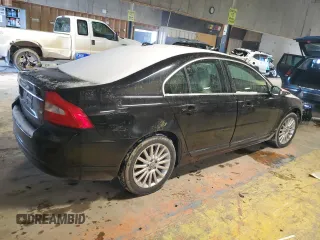 2008 Volvo S80 3.2L with VIN YV1AS982581050532, listed as a Copart auction lot 45717975 with 90,025 mi miles and Salvage Title. Bid and sale history available at carsss.com. Image 3.