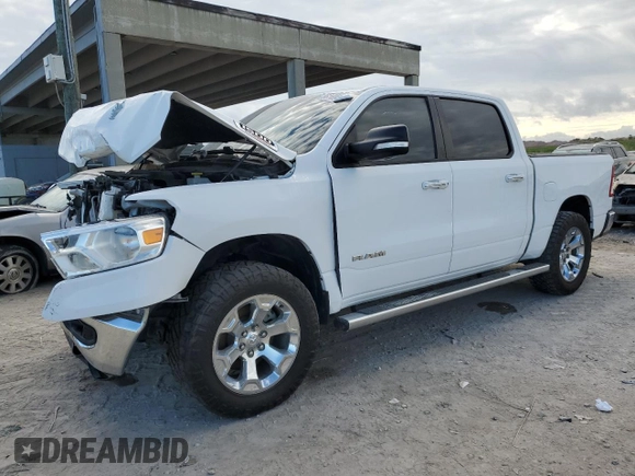 2020 Ram 1500 Big Horn with VIN 1C6SRFFMXLN298552, listed as a Copart auction lot 86169844 with 130,317 mi miles and Non Repairable. Bid and sale history available at carsss.com. Image 1.