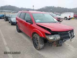 2018 Dodge Journey SE with VIN 3C4PDCAB0JT448506, listed as a IAAI auction lot 41272683 with 96,908 mi miles. Bid and sale history available at carsss.com. Image 1.