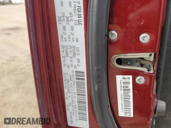 2016 Ram 1500 Lone Star with VIN 1C6RR6LM1GS263487, listed as a Copart auction lot 79555244 with 227,566 mi miles and Clean Title. Bid and sale history available at DreamBid. Image 12.