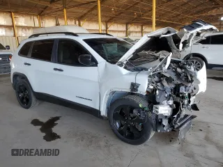 2017 Jeep Cherokee Altitude with VIN 1C4PJLAB3HW661754, listed as a Copart auction lot 64580105 with 62,427 mi miles and Salvage title. Bid and sale history available at DreamBid. Image 4.