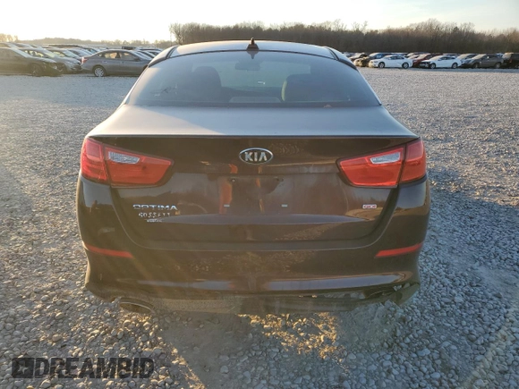 2015 Kia Optima LX with VIN 5XXGM4A79FG465938, listed as a Copart auction lot 86709094 with 113,337 mi miles and Salvage title. Bid and sale history available at DreamBid. Image 6.