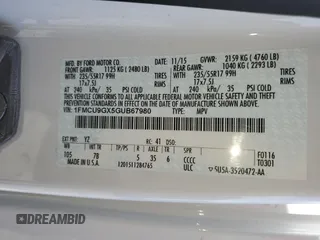 2016 Ford Escape SE with VIN 1FMCU9GX5GUB67980, listed as a Copart auction lot 52713665 with 146,207 mi miles and Clean Title. Bid and sale history available at carsss.com. Image 13.