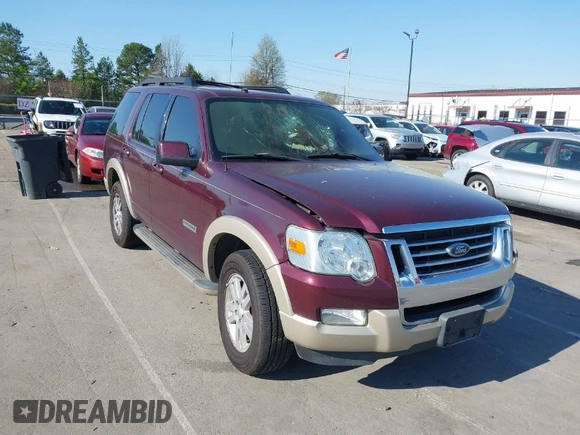 2008 Ford Explorer Eddie Bauer with VIN 1FMEU64E18UA54491, listed as a IAAI auction lot 41837686 with Not Provided miles. Bid and sale history available at carsss.com. Image 1.