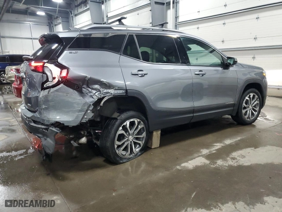2020 GMC Terrain SLT with VIN 3GKALVEX3LL337773, listed as a Copart auction lot 84684024 with 57,194 mi miles and Salvage Title. Bid and sale history available at carsss.com. Image 3.