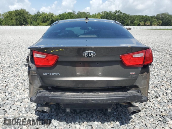 2014 Kia Optima LX with VIN 5XXGM4A75EG333628, listed as a Copart auction lot 59273445 with 81,764 mi miles and Salvage title. Bid and sale history available at DreamBid. Image 6.