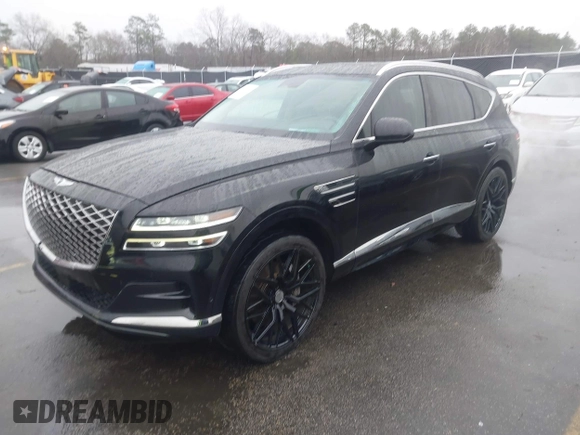 2022 Genesis GV80 with VIN KMUHCESC0NU083778, listed as a IAAI auction lot 41553215 with 93,384 mi miles and . Bid and sale history available at DreamBid. Image 17.