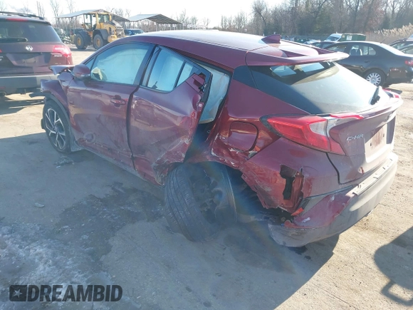 2018 Toyota C-HR XLE with VIN NMTKHMBX6JR055262, listed as a IAAI auction lot 41338914 with 72,501 mi miles and . Bid and sale history available at DreamBid. Image 3.
