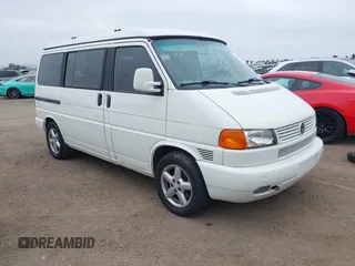 2001 Volkswagen EuroVan MV with VIN WV2NB470X1H144656, listed as a IAAI auction lot 42014536 with 230,707 mi miles and . Bid and sale history available at DreamBid. Image 1.