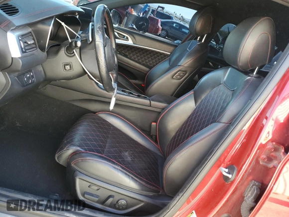 2019 Genesis G70 3.3T Advanced with VIN KMTG34LE6KU015538, listed as a Copart auction lot 78481704 with 51,203 mi miles and Salvage Title. Bid and sale history available at carsss.com. Image 7.