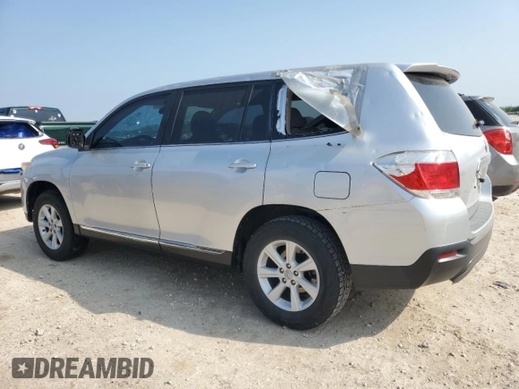 2013 Toyota Highlander with VIN 5TDZA3EH7DS034217, listed as a Copart auction lot 51240545 with 123,285 mi miles and Clean Title. Bid and sale history available at DreamBid. Image 2.